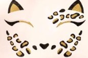 printed face sticker